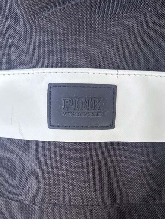 Victoria's Secret PINK Black Duffle Gym Bag with Reflective Stripe - Picture 3 of 11